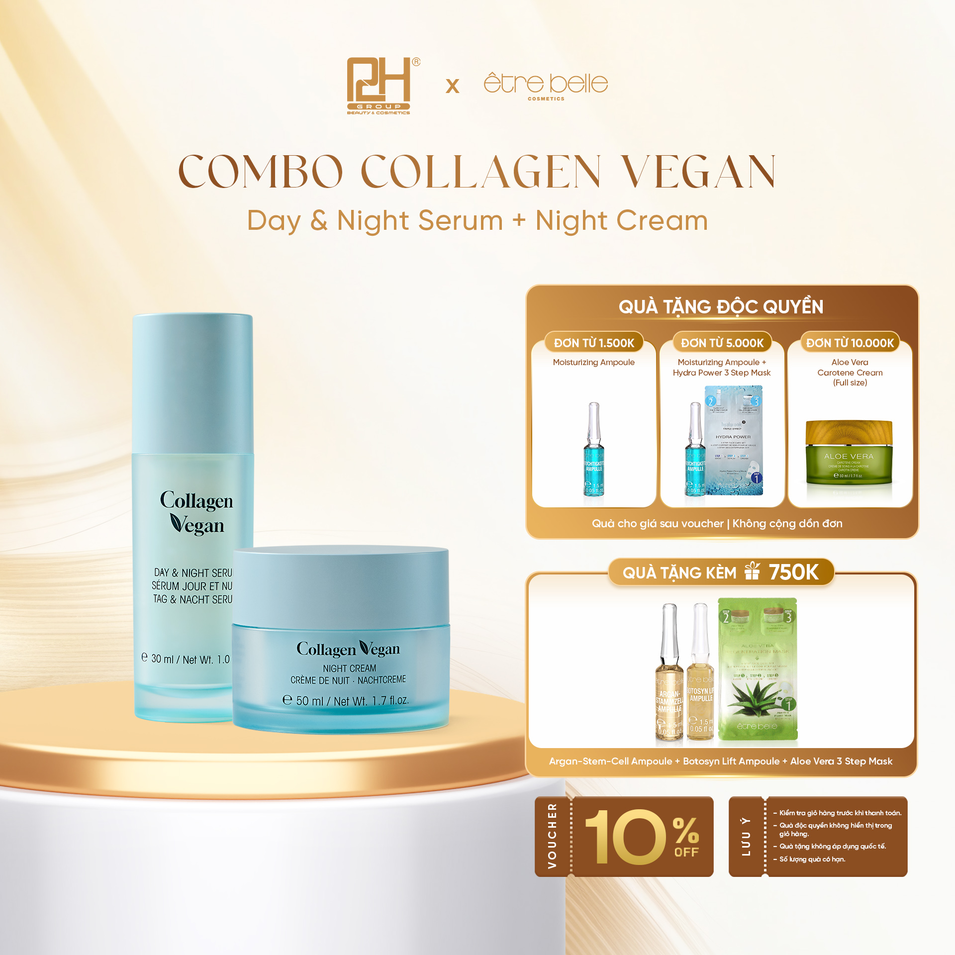 Bộ đôi Collagen Vegan trẻ hóa da